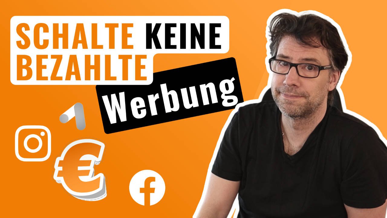 Schalte KEINE bezahlte Anzeige | Meine #1 organische Marketing-Strategie cover